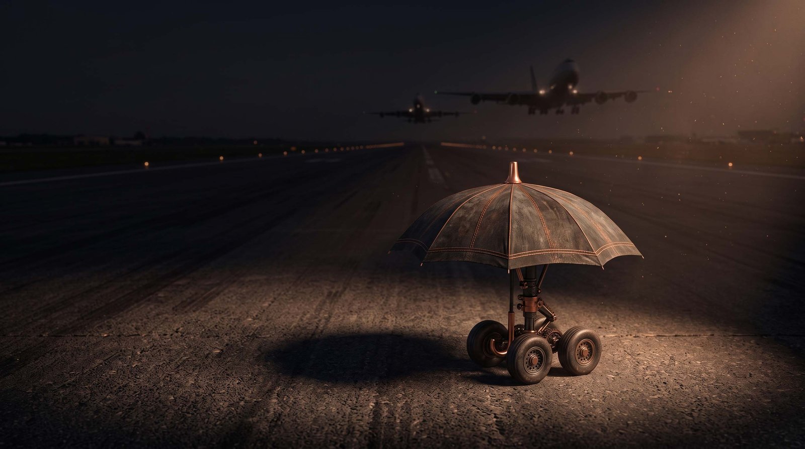 Le parapluie voulait devenir un avion
